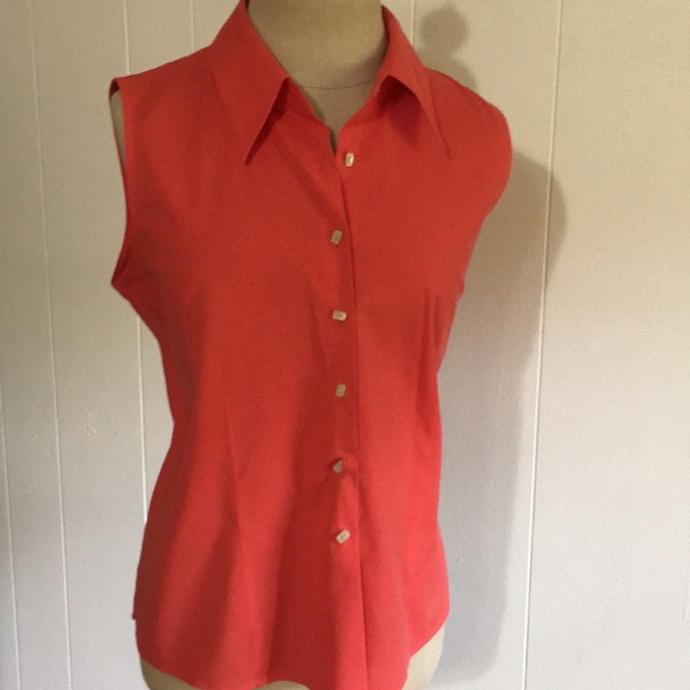 Button down with pearl buttons